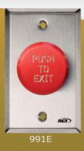 RCI Rutherford Controls 991E-PTDx32D Red Exit Pneumatic Time Delay Push Button Switch
