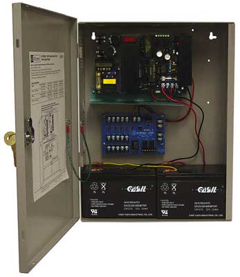 Altronix AL1024ULM 5 PTC Outputs Power Supply w/Fire Alarm Disconnect, 24VDC @ 10A