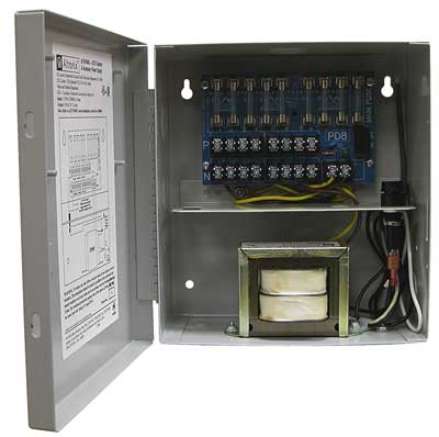 Altronix ALTV248ULCB 8 PTC Output CCTV Power Supply, 24VAC @ 3.5A