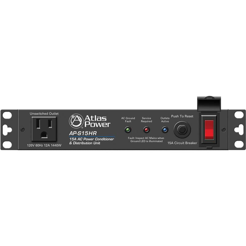 Atlas Sound AP-S15HR 15A Half Width Rack Power Conditioner