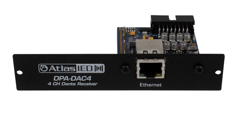 Atlas Sound DPA-DAC4 Dante Enabled Accessory Card for Use with DPA2402/DPA1202/DPA602