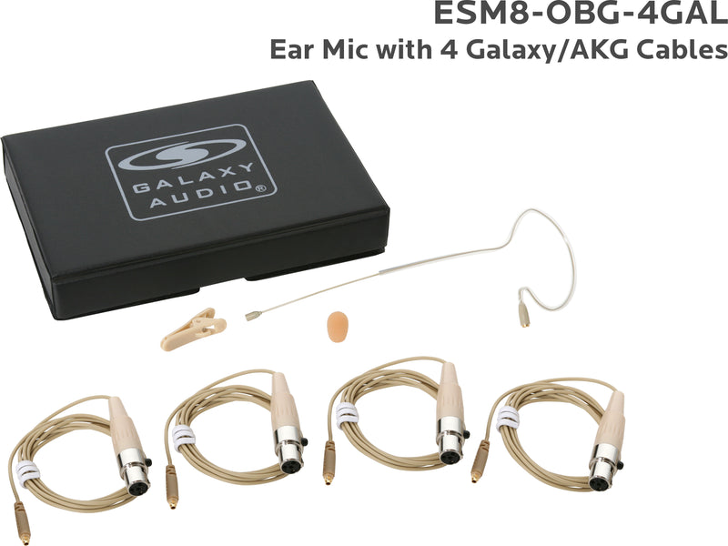 Galaxy Audio ESM8-OBG-4GAL Earset Mic 4 Galaxy/Akg Cables