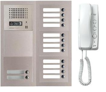 Aiphone GT-14H 14 Apartment Multi Tenant Audio Handset Intercom System Set