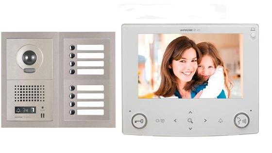 Aiphone GT-8V7 8 Apartment Multi Tenant 7" Video Intercom System Set