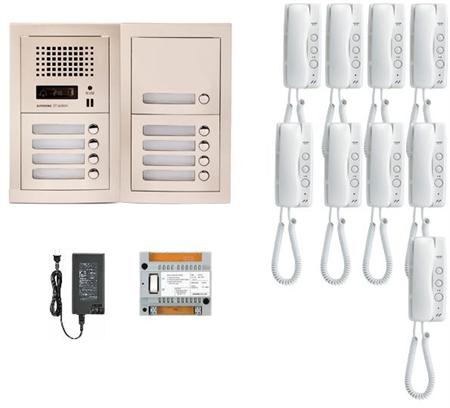Aiphone GT-9H 9 Apartment Multi Tenant Audio Handset Intercom System Set