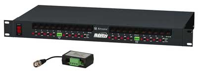 Altronix HubWay163Di 16 PTC Passive UTP Trans. Hub w/Integral Isolated Camera Power w/16 HubWayDv Video Balun/Combiners