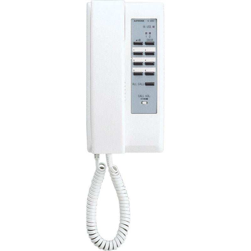 Aiphone IE-8MD Selective Call Handset Master,2 Doors,3 Rooms