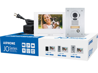 Aiphone JOS-1FW (JOS1FW) 7-Inch Touch Button Video Recessed Mount Intercom Kit With Mobile App Functionality
