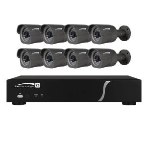Speco ZIPL88B2 Plug & Play 8-Channel,2 TB NVR and IP Camera Kit w/8 full HD 1080p Outdoor IR Bullet Cameras