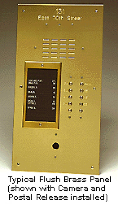 Alpha Communications VI404/018 18 Buttn Brass Panel-No Direct Less