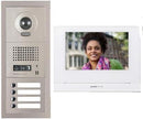 Aiphone GT-4V7 4 Apartment Multi Tenant 7" Video Intercom System Set(GT-1C7)
