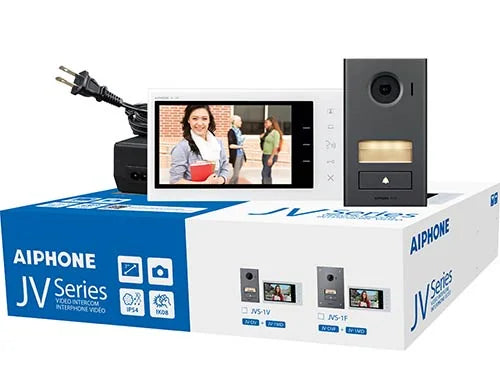 Aiphone JVS-1V (JVS1V) 7-Inch Touch Button Video Surface Mount Intercom Kit