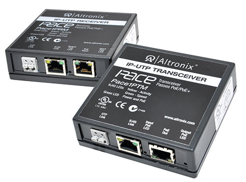 Altronix PACE1PRMTHT IP&POE+/HI-TEMP EXTENDER/CAT5E