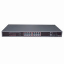 Vitek VT-16P250WS 16 Port L2 Web Smart Ethernet Switch with PoE Injector