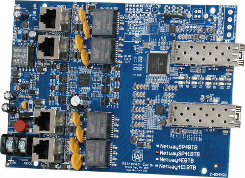 Altronix NETWAYSP41BTB 4-PT FIBER MEDIA CONV/BT/2SFP