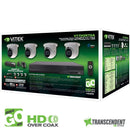 Vitek VT-TH5KT824TA-2 Transcendent 5.0 MegaPixel Grab-n-Go HD-over-Coax Turret Camera Package with 8 Channel DVR