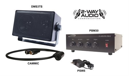 Speco 2WAK3 Two-way Audio Kit for DVR's with PBM30 Amplifier