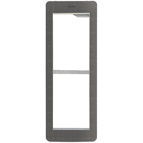 Vimar Elvox 41132.02 Mounting frame and plate, 2 modules, slate grey