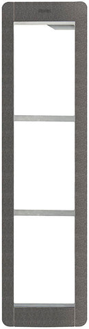 Vimar Elvox 41133.02 Mounting frame and plate, 3 modules, slate grey