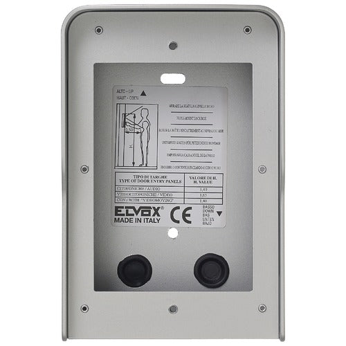 Vimar Elvox 41151.01 Surface mounting box with built-in rainproof cover for 1 module, grey