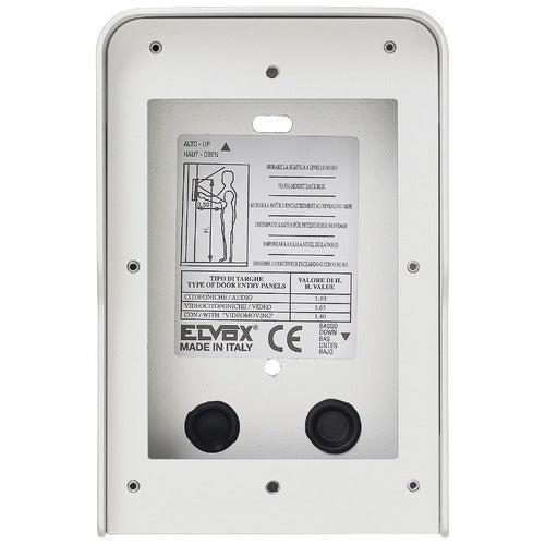 Vimar Elvox 41151.03 Surface mounting box with built-in rainproof cover for 1 module, white