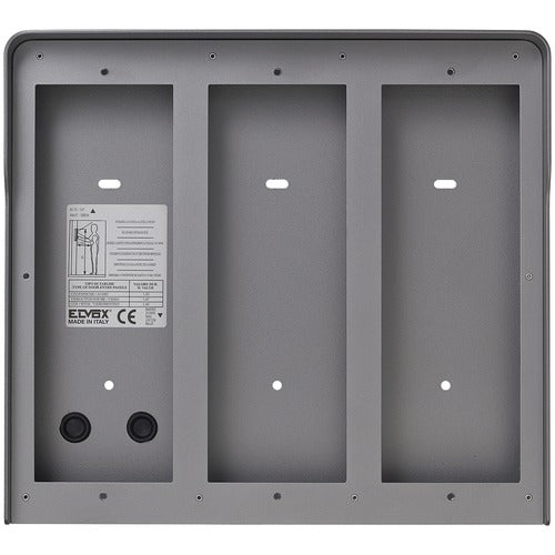 Vimar Elvox 41157.02 Surface mounting box with built-in rainproof cover for 6 (3x2) modules, slate grey