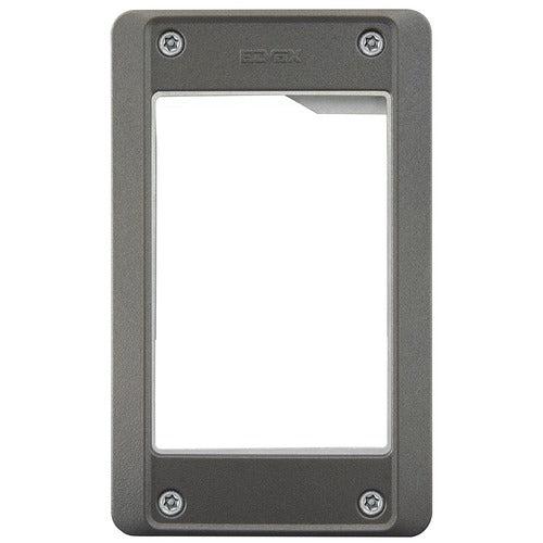 Vimar Elvox 41231 Mounting frame with cover plate, Pixel Heavy, 1 module, sable grey