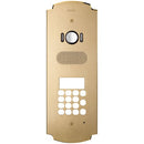 Vimar Elvox 41641 Plate Patavium 2F+ A/V+keypad brass