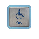 RCI Rutherford Controls 946TW475 4.75" Square Touchless Short Range Actuator with 'Wave To Open' Text