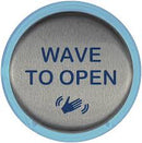 RCI Rutherford Controls 950TW6 6" Round Touchless Short Range Actuator with 'Wave To Open' Text