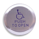 RCI Rutherford Controls 950HP6-MOx32D  6" Round Pushplate with Handicap/Push to Open, Momentary