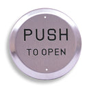RCI Rutherford Controls 950P6-MOx32D  6" Round Pushplate with Push To Open, Momentary
