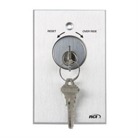 RCI Rutherford Controls 960RO-MOMO  Tamper Resistant Key Switch w/Reset/Override Option