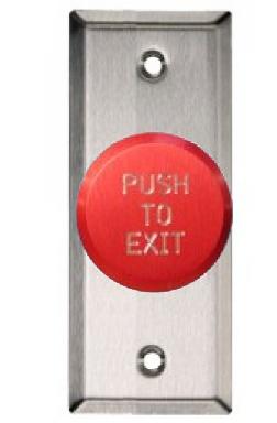 RCI Rutherford Controls 991NE-PTDx32D Narrow Red Exit Pneumatic Time Delay Push Button Switch
