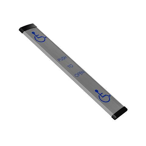 RCI Rutherford Controls 9LP36-433 36" Low Profile Push Bar - Plate Includes 433 MHz Transmitter - Wireless Installation, 36" x 6" x 1"