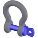 Atlas Sound AH-SK-025 Shackle Assembly 14, Silver, Galvanized