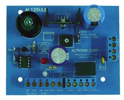 Altronix AL125ULB 2 PTC Output Power Supply/Charger Board w/Fire Alarm Disconnect - 12VDC or 24VDC @ 1 amp