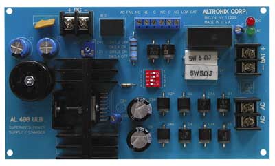 Altronix AL400ULB Power Supply Board, 12VDC @ 4A or 24VDC @ 3A