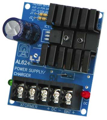 Altronix AL624 Single Output Linear Power Supply Board, 6/12VDC @ 1.2A or 24VDC @ .75A