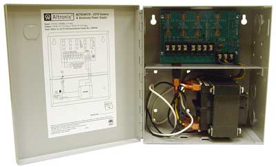 Altronix ALTV244175 4 Fused Outputs CCTV Power Supply, 24VAC @ 7.25A or 28VAC @ 6.25A
