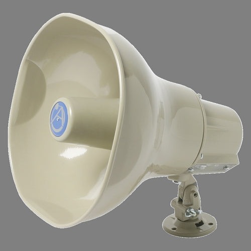 Atlas Sound AP-30TC Omni-Purpose Loudspeaker Horn 30 Watts, w/Xfmr. (25/70.7/100V) Beige