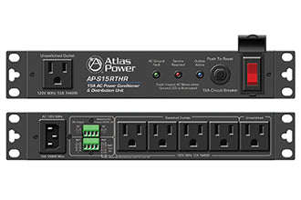 Atlas Sound AP-S15RTHR 15A Half Width Rack Power Conditioner with Remote Activation