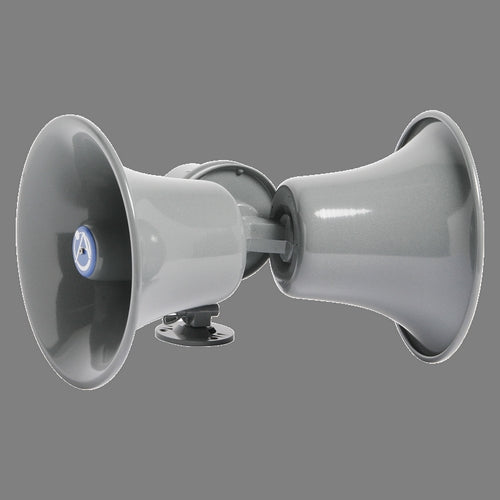Atlas Sound APT-34AT Dual Directional Twin Horn Omni-Purpose Loudspeaker Horn 30 Watts, w/Xfmr. (25/70.7/100V)