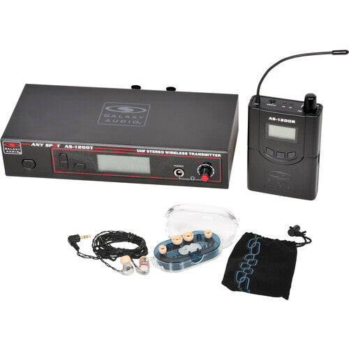 Galaxy Audio AS-1206D Personal Wireless In-Ear Monitor System with 1 Receiver & EB6 Earbuds (D: 584 to 607 MHz)