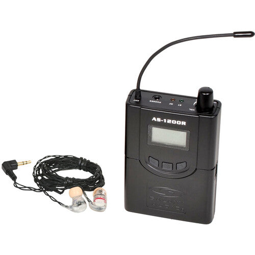Galaxy Audio AS-1206RP4 Wireless Bodypack Receiver with EB6 Earbuds (P4: 470 to 494 MHz)