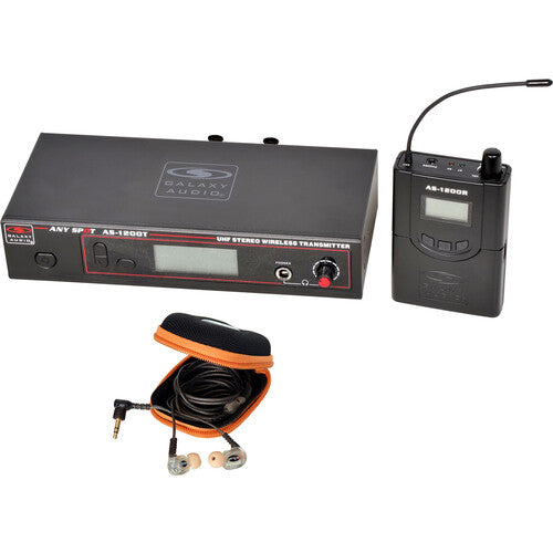 Galaxy Audio AS-1210N Personal Wireless In-Ear Monitor System with 1 Receiver & EB10 Earbuds (N: 518 to 542)