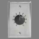 Atlas Sound AT100 100 Watt Single Gang Stainless Steel 70.7V Commercial Attenuator