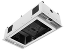 Atlas IED CR212-NR 1 x 2 Ceiling-Mount Rack with 2RU, Half-Width, AmbiTILT Shelf and Integrated Switched Power Pack
