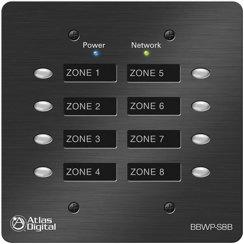 Atlas Sound BBWP-S8B BlueBridge DSP Controller with 8-Button Controller (Black)