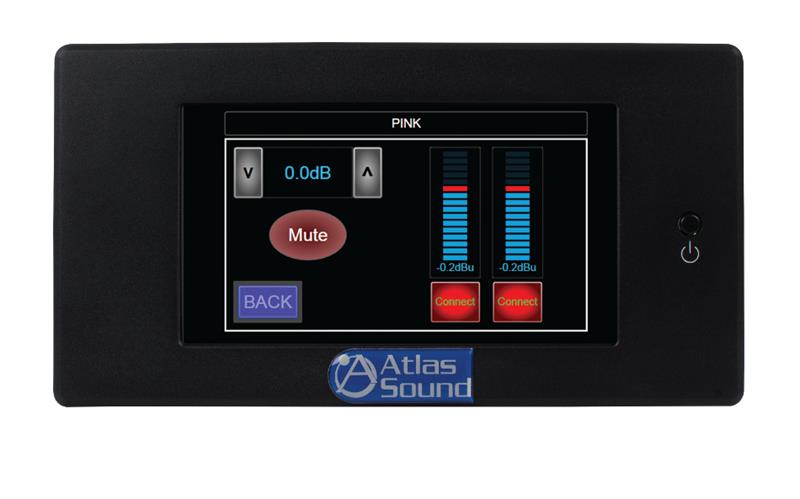 Atlas Sound BBWP-TOUCH7B BlueBridge 7" Touch Panel Wall Controller (Black)